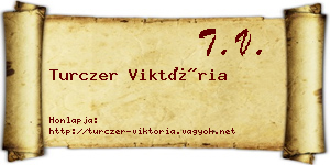 Turczer Viktória névjegykártya